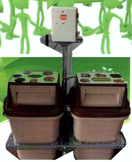 GIẢI PHÁP THÙNG RÁC TỰ ĐỘNG, HỖ TRỢ ĐÓNG GÓI, Ủ VI SINH  RÁC HỮU CƠ, CÓ 2 NGĂN PHÂN LOẠI, TÍCH HỢP MODULE WIFI THÔNG BÁO ĐẾN WEB HỆ THỐNG ĐỂ THU GOM RÁC THẢI