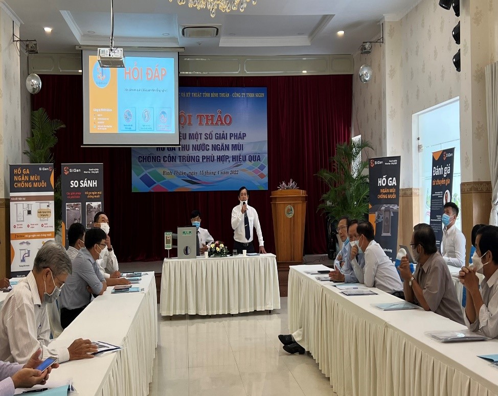 Bình Thuận: Giải pháp hố ga thu nước ngăn mùi chống côn trùng phù hợp, hiệu quả