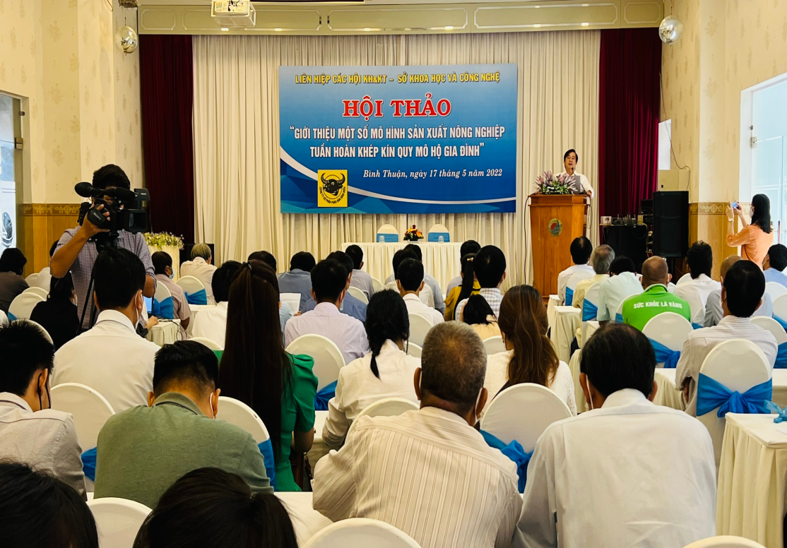 Bình Thuận: Giới thiệu mô hình sản xuất nông nghiệp tuần hoàn khép kín quy mô hộ gia đình