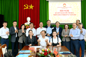 CỤM THI ĐUA SỐ 12 TỔ CHỨC HỘI NGHỊ KÝ KẾT GIAO ƯỚC THI ĐUA VÀ TRIỂN KHAI NHIỆM VỤ NĂM 2026